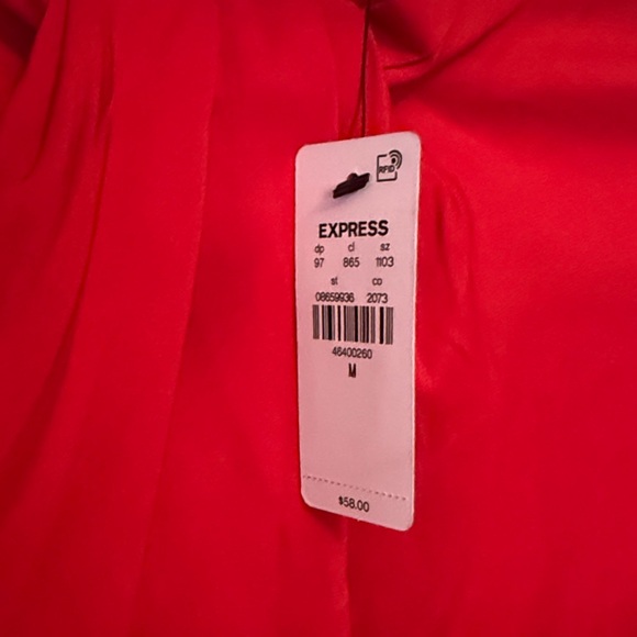 NWT Express Vibrant Red Women's Blouse - Picture 2 of 4